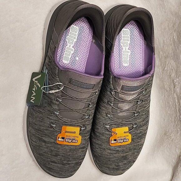 NEW IN BOX Sketchers hands free slip-ins Summit Dazzling Haze (gray) size 9.5 - Picture 6 of 15